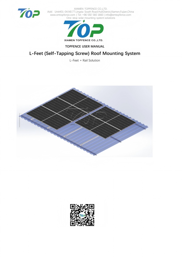 Topfencesolar L-Feet Sistemi Kullanım Kılavuzu