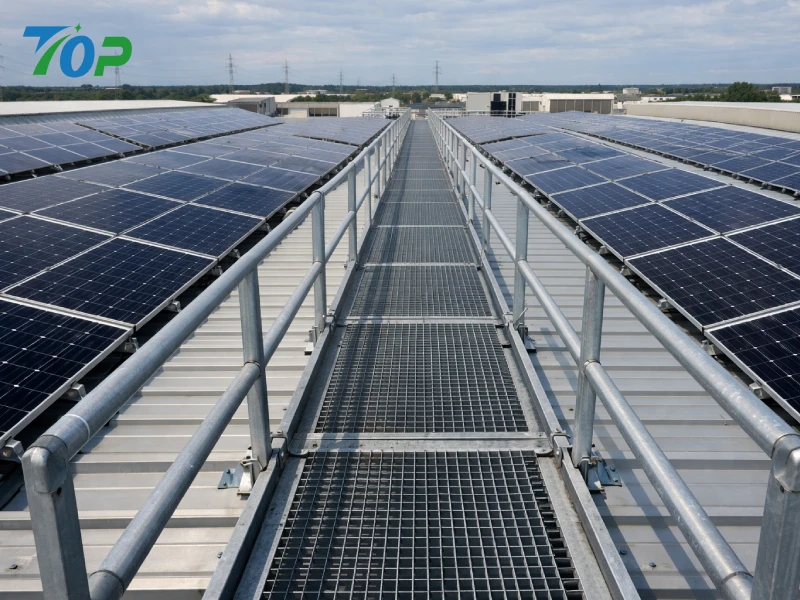Ticari ve Endüstriyel Çatı Güvenliğinde Güneş Enerjili Yürüme Yolu Sistemlerinin Önemi