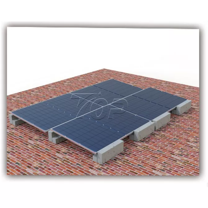 Balastlı Düz ​​Çatı Solar Montaj Sistemi